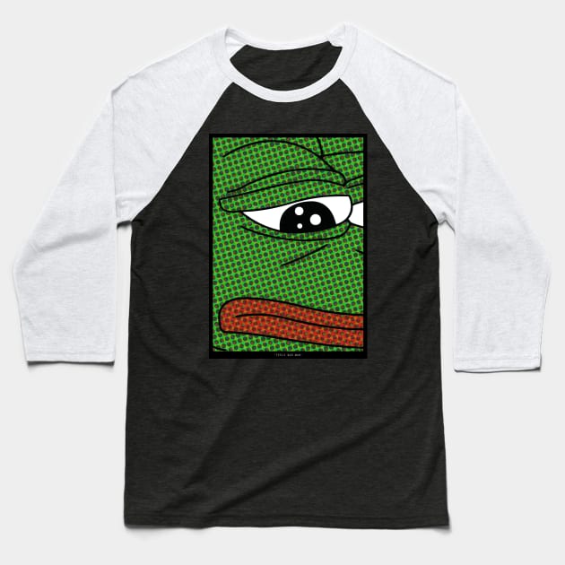 Feels Bad Man (Pepe) Baseball T-Shirt by Roufxis